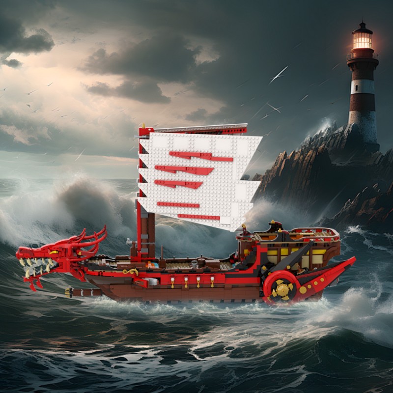 GOBRICKS MOC A1795 LEGACY DESTINY'S BOUNTY SHIP - YWOBB