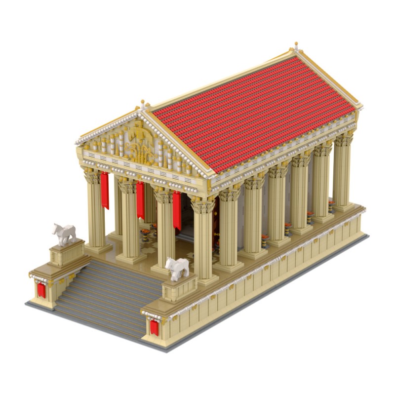 GOBRICKS MOC A1769 Ancient Roman Temple - YWOBB