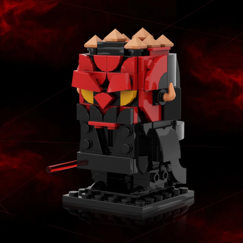 GOBRICKS MOC A1771 Darth Maul BrickHeadz - YWOBB