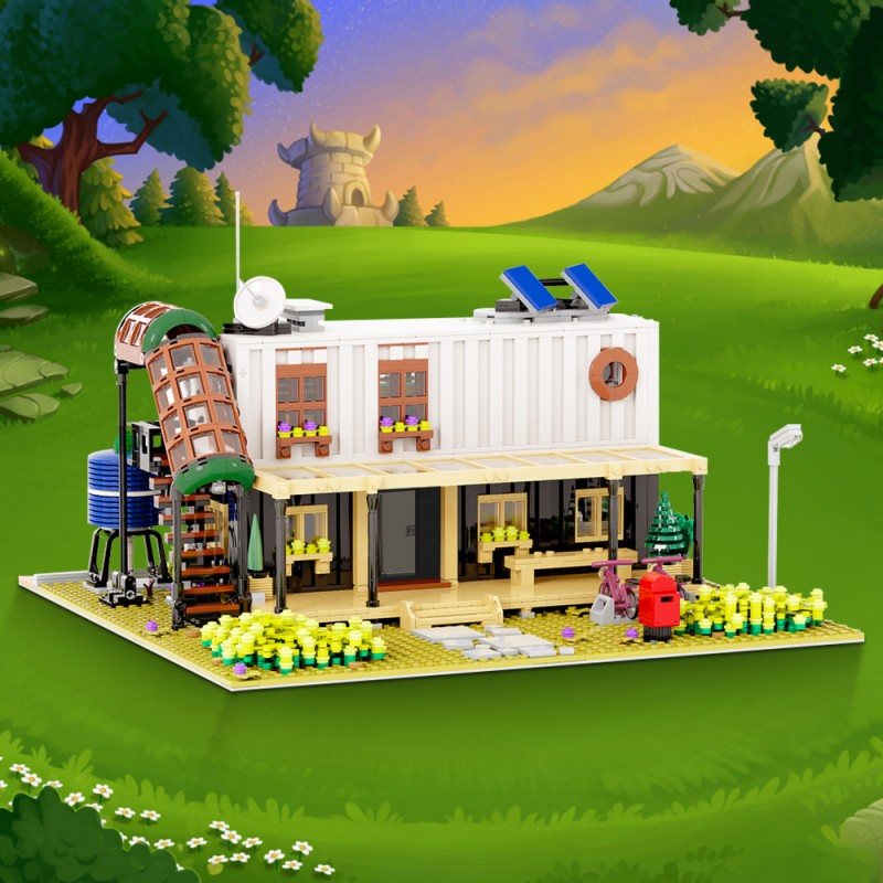 GOBRICKS MOC 189769 Container House II - YWOBB