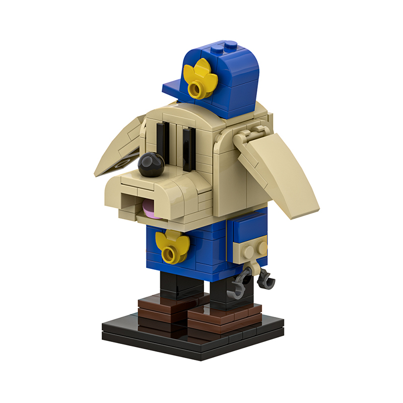 GOBRICKS MOC A1863 Detective Dog - YWOBB