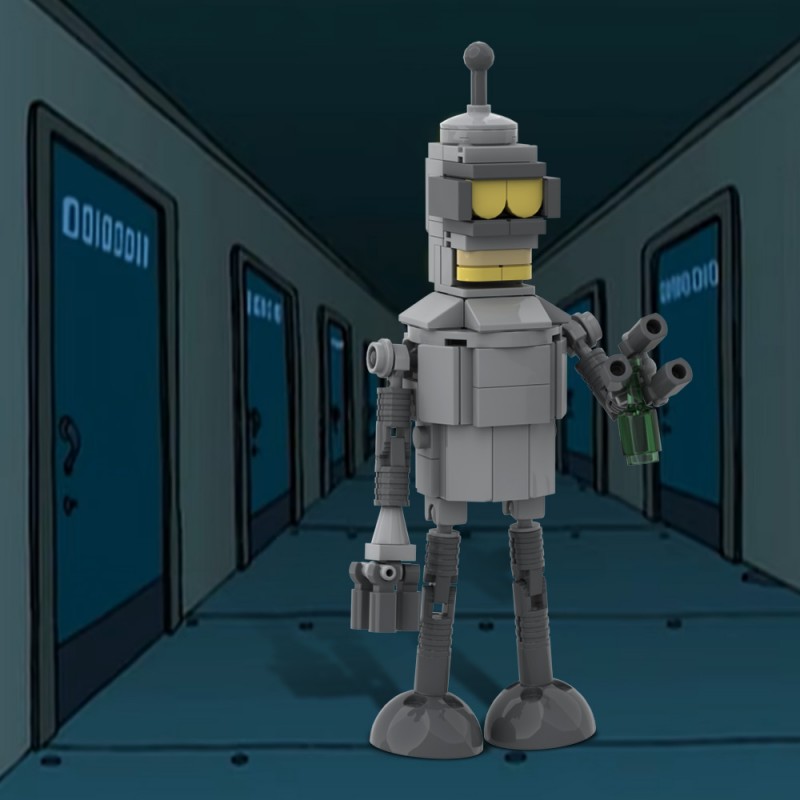 GOBRICKS MOC A1773 Futurama Bender - YWOBB