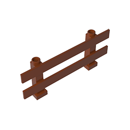 GOBRICKS GDS-90417 Fence 1 x 8 x 2 2/3 - YWOBB