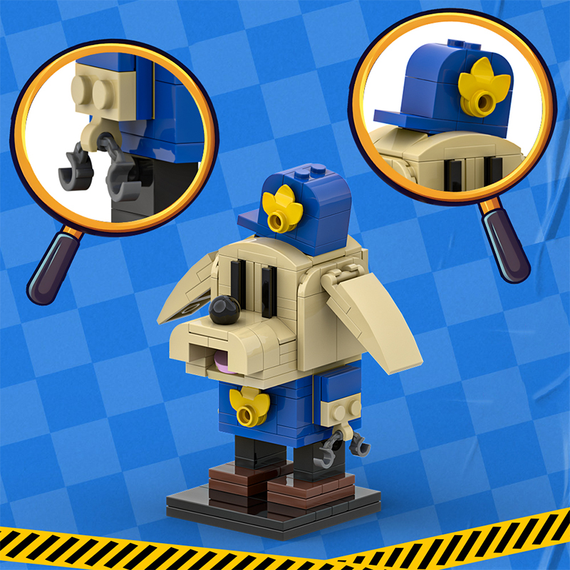 GOBRICKS MOC A1863 Detective Dog - YWOBB