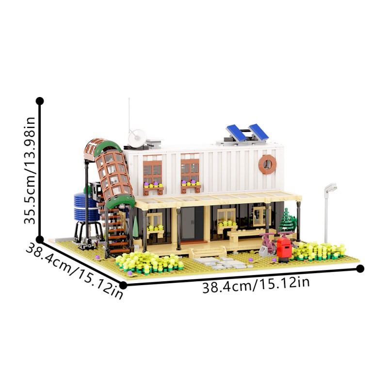 GOBRICKS MOC 189769 Container House II - YWOBB