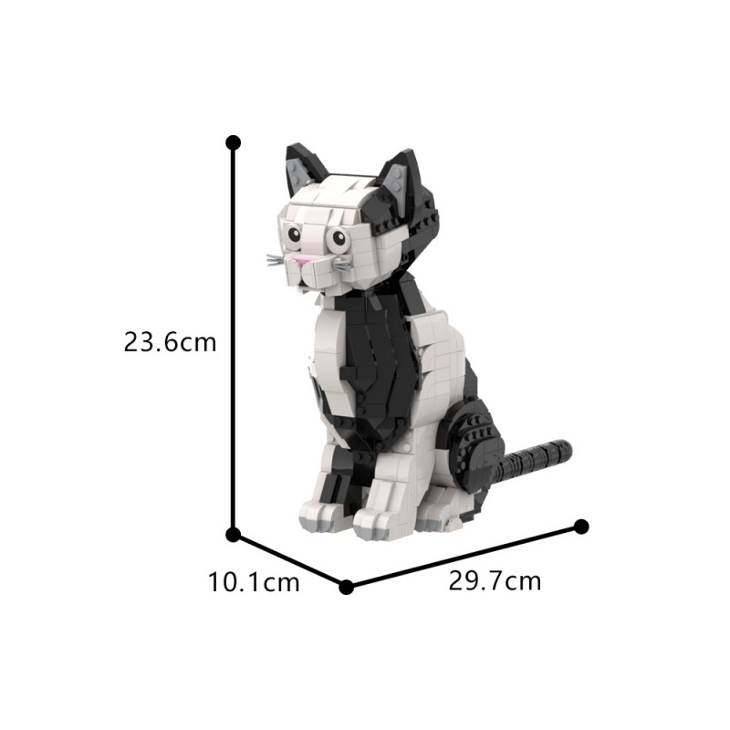 GOBRICKS MOC A1772 Cat - YWOBB