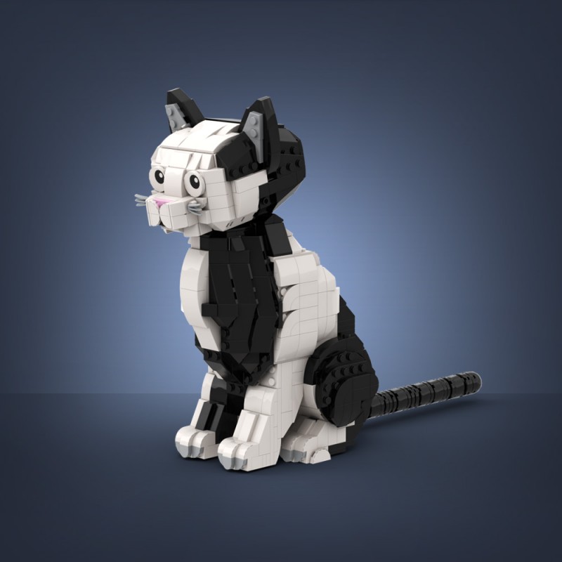 GOBRICKS MOC A1772 Cat - YWOBB