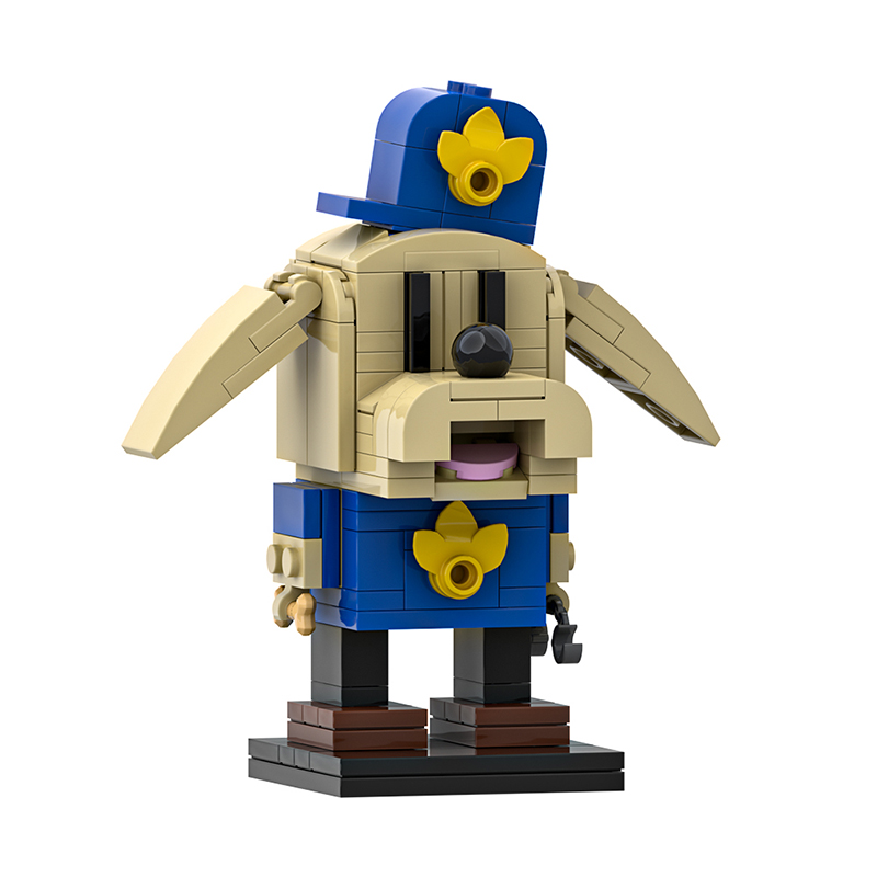 GOBRICKS MOC A1863 Detective Dog - YWOBB