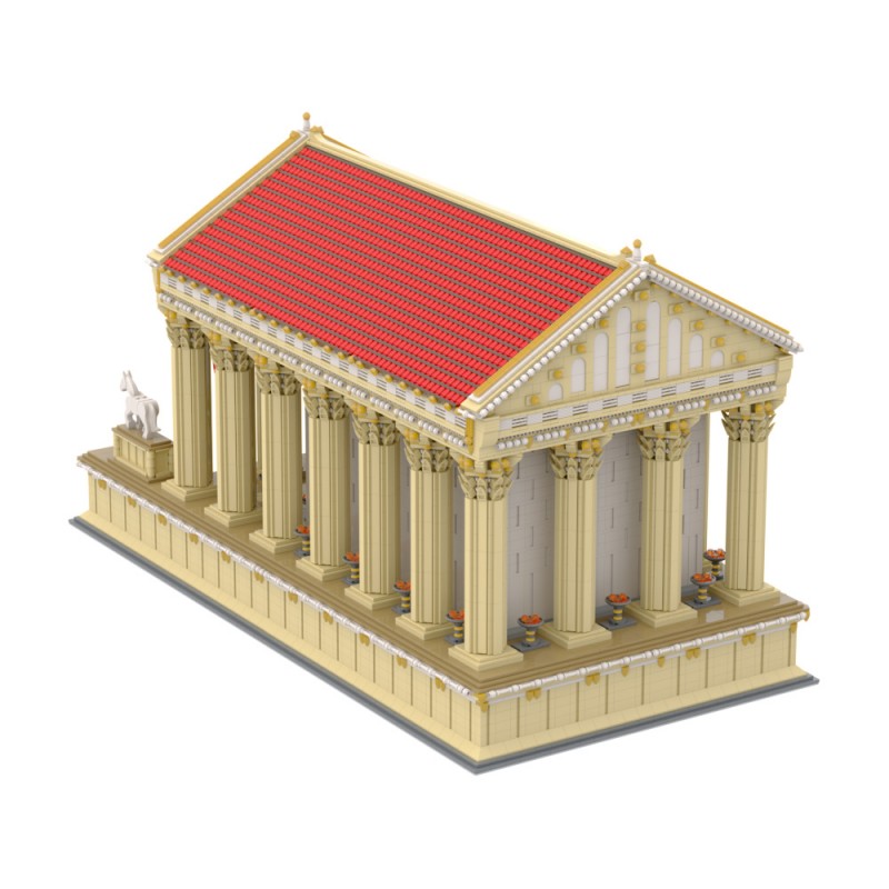 GOBRICKS MOC A1769 Ancient Roman Temple - YWOBB