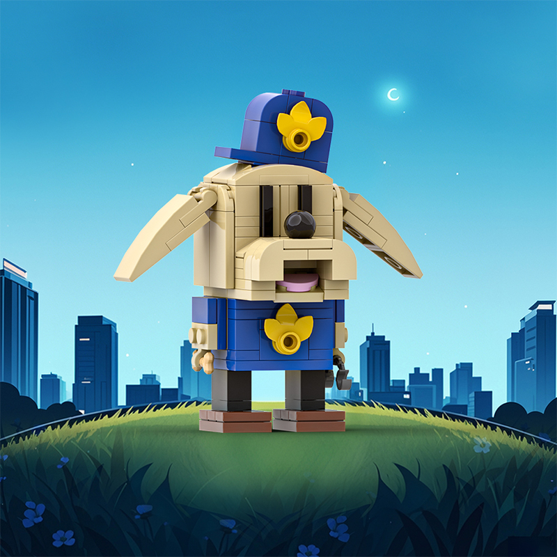 GOBRICKS MOC A1863 Detective Dog - YWOBB