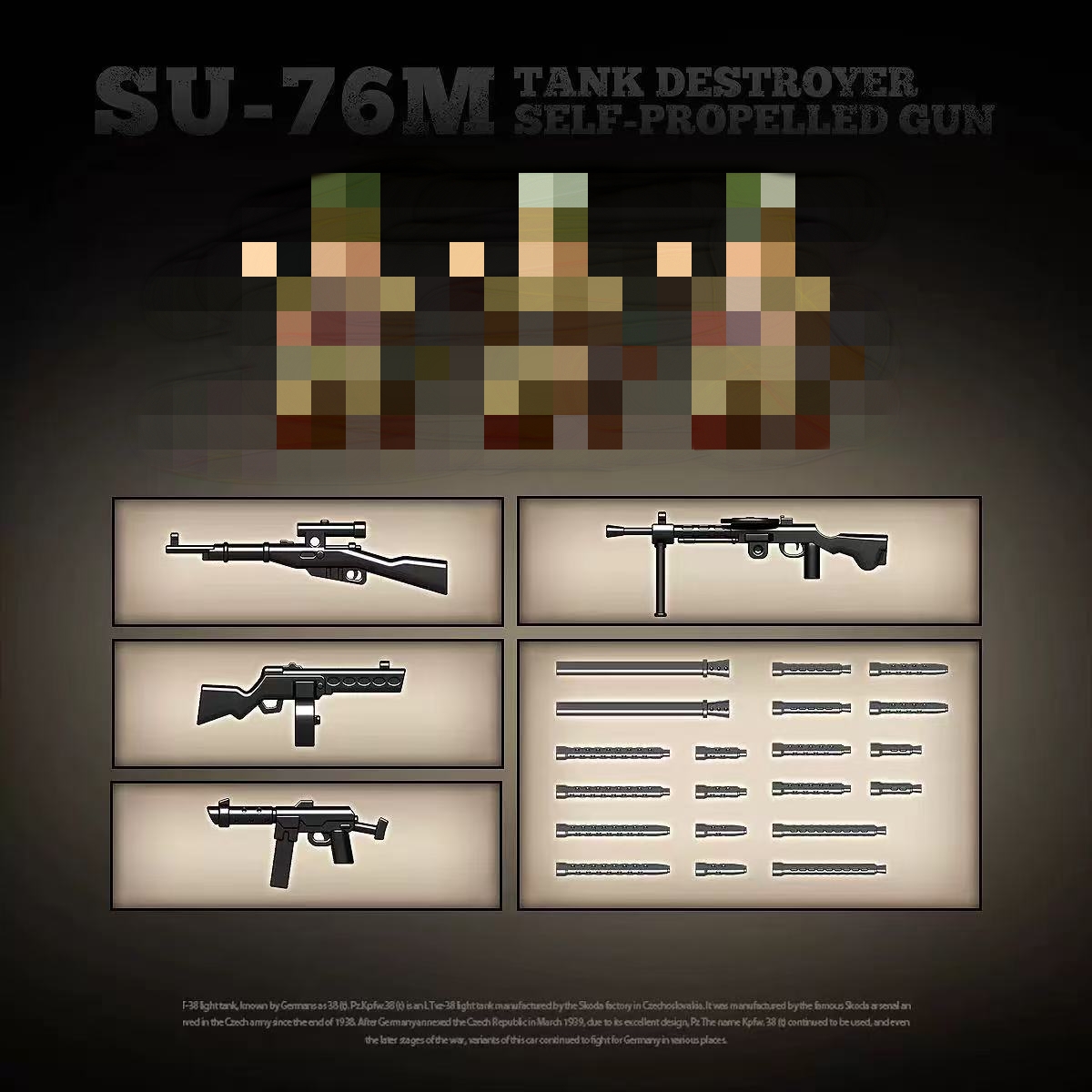 Quan Guan 100296 SU-76M Tank Destroyer Self-Propelled Gun - YWOBB