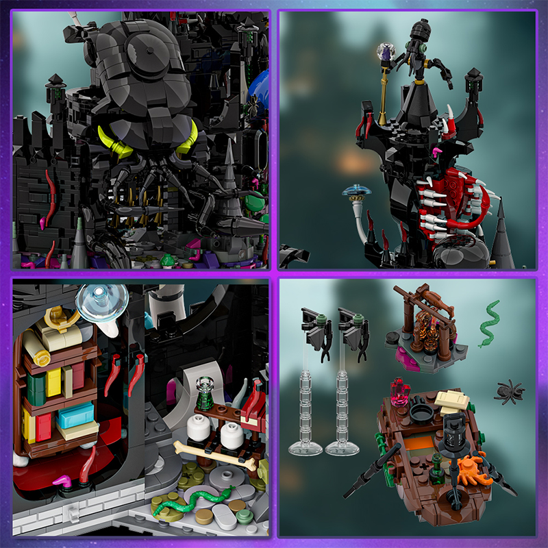 GOBRICKS MOC 193198 Eldritch Castle - YWOBB