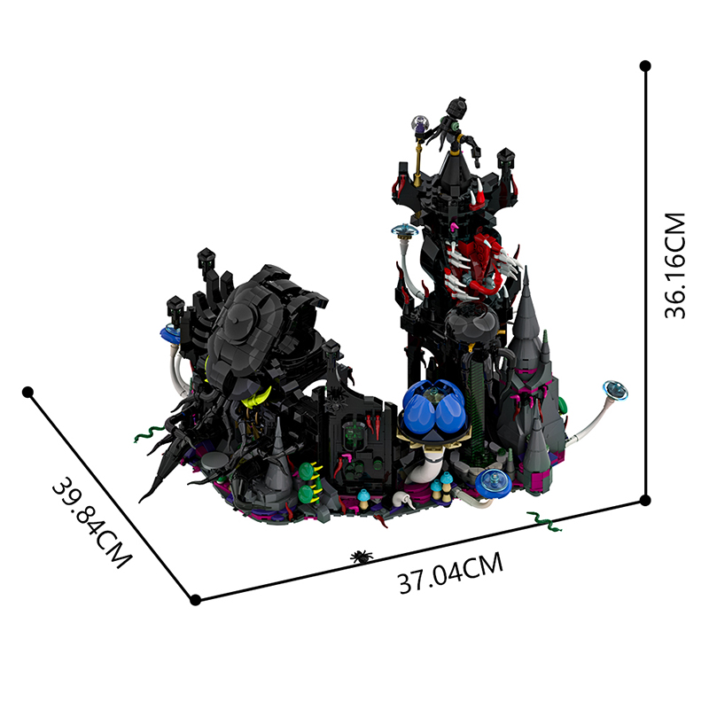 GOBRICKS MOC 193198 Eldritch Castle - YWOBB