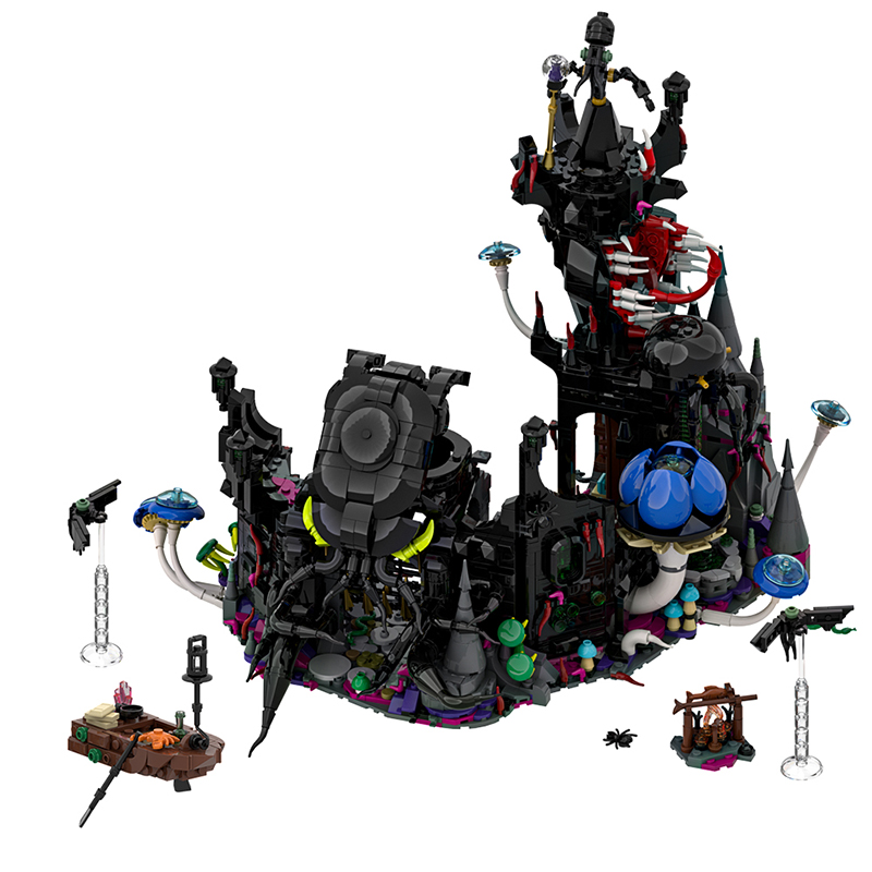 GOBRICKS MOC 193198 Eldritch Castle - YWOBB