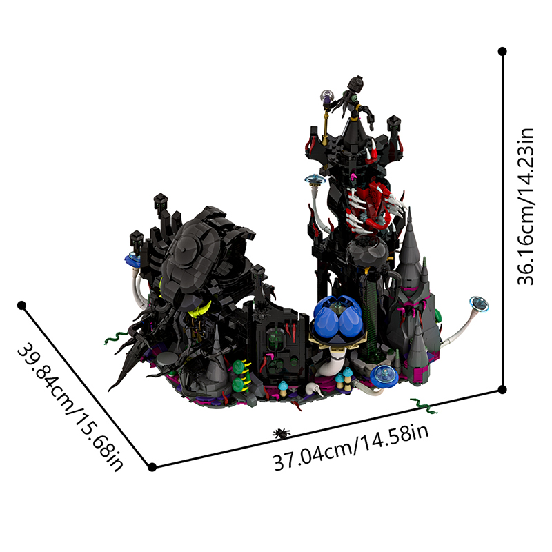 GOBRICKS MOC 193198 Eldritch Castle - YWOBB