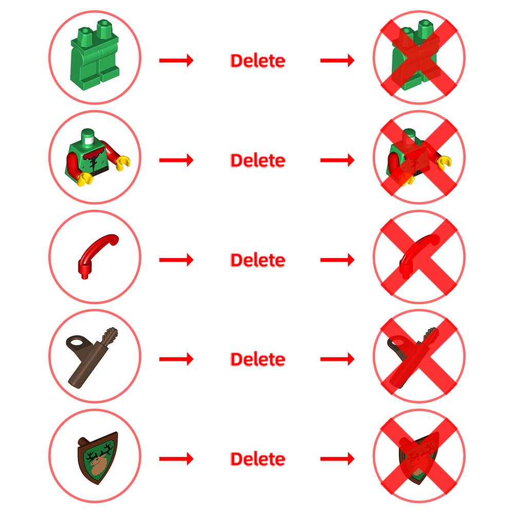 GOBRICKS MOC 194596 Forestmen River Fortress - YWOBB