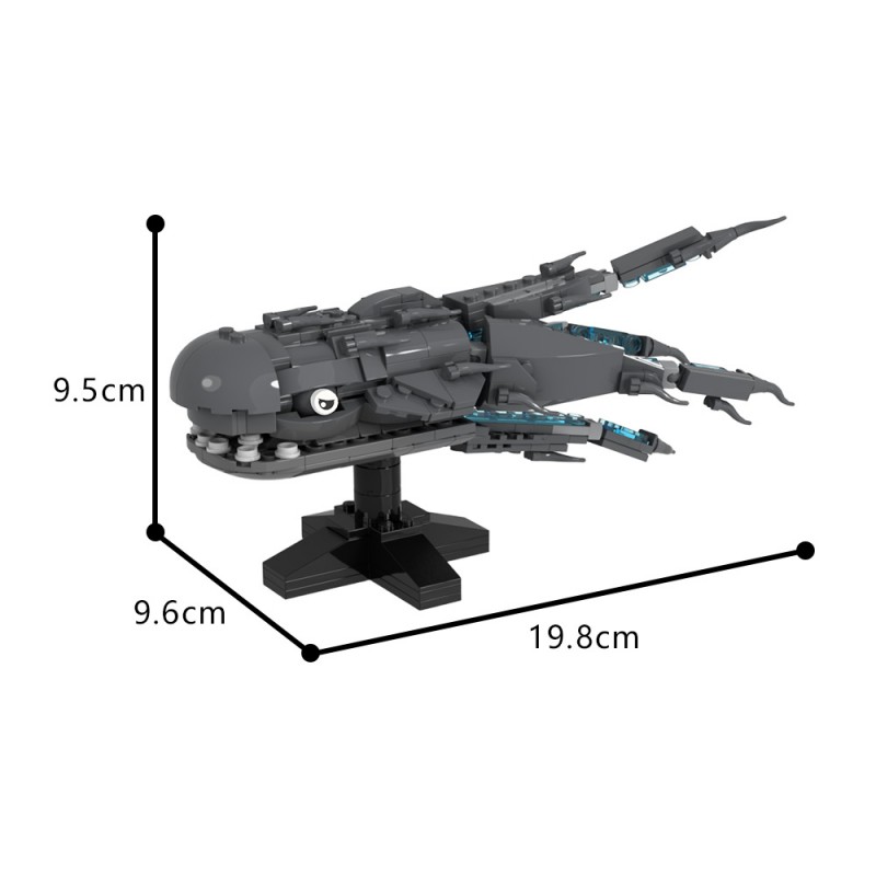 GOBRICKS MOC 200357 Purrgil (Space Whale) - Size: L - YWOBB