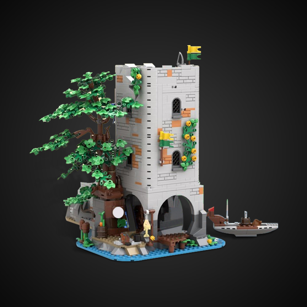 GOBRICKS MOC 194596 Forestmen River Fortress - YWOBB