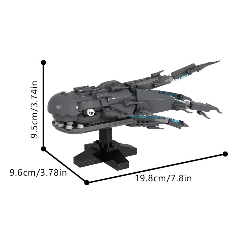 GOBRICKS MOC 200357 Purrgil (Space Whale) - Size: L - YWOBB