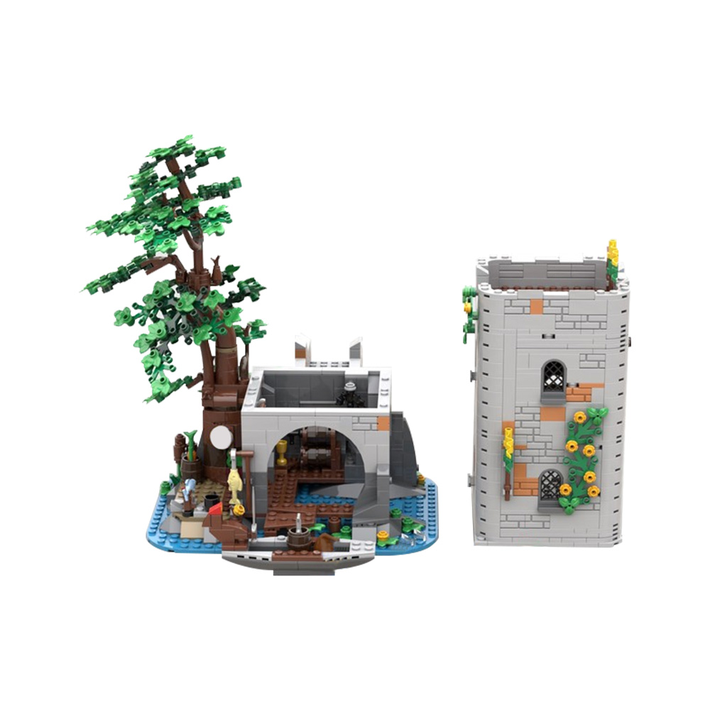 GOBRICKS MOC 194596 Forestmen River Fortress - YWOBB