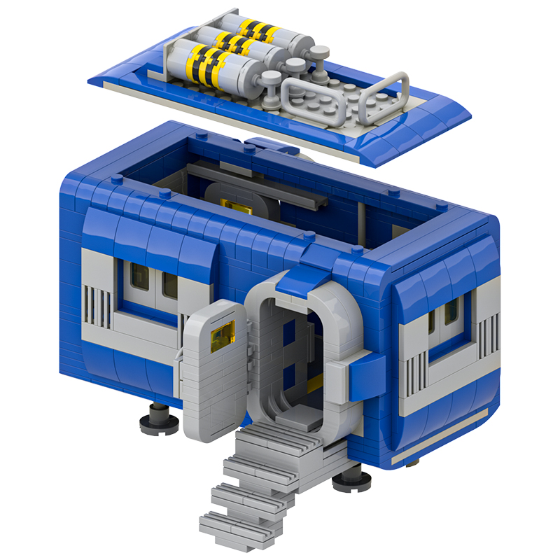 GOBRICKS MOC 200425 Classic Space - Modular Base v2 - YWOBB
