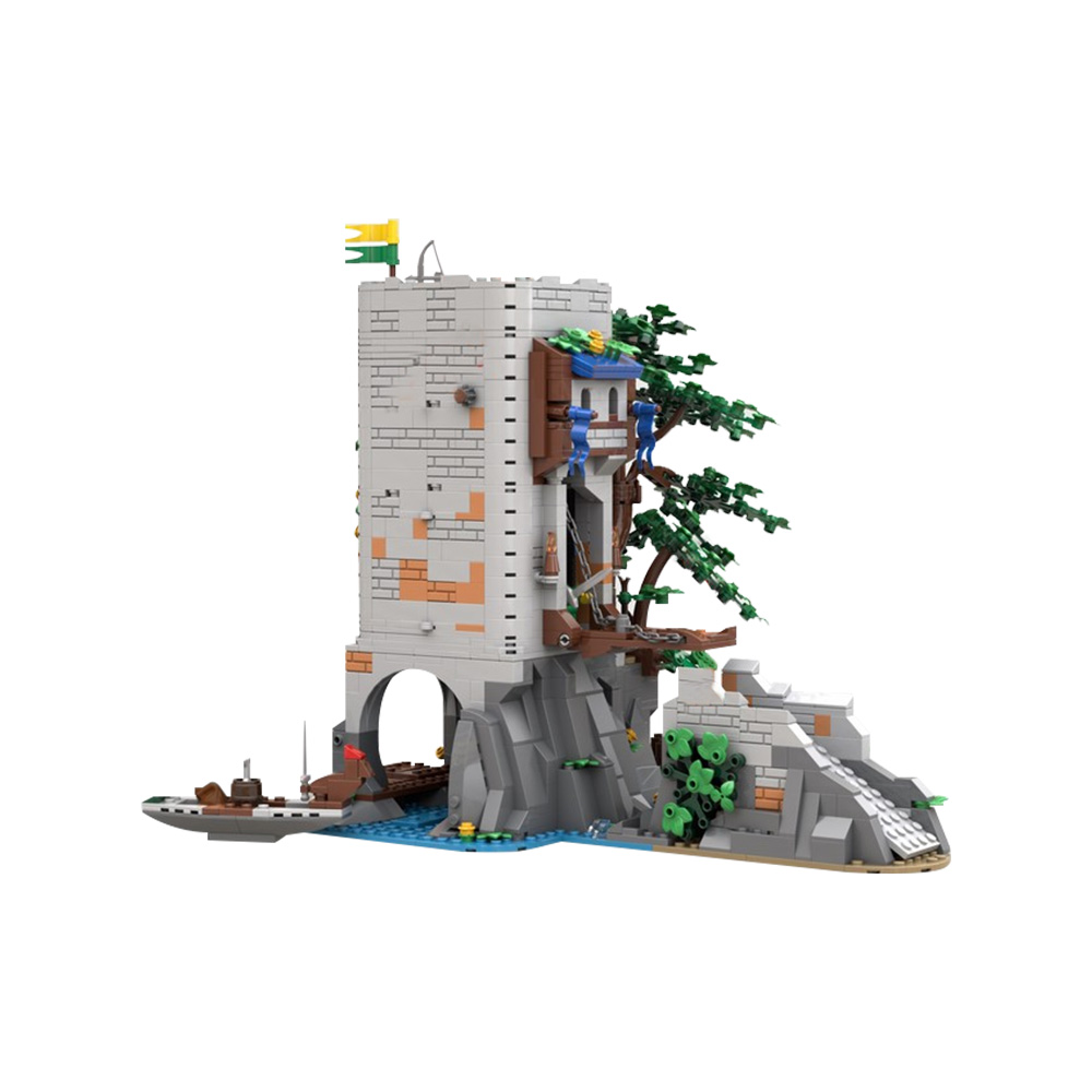 GOBRICKS MOC 194596 Forestmen River Fortress - YWOBB