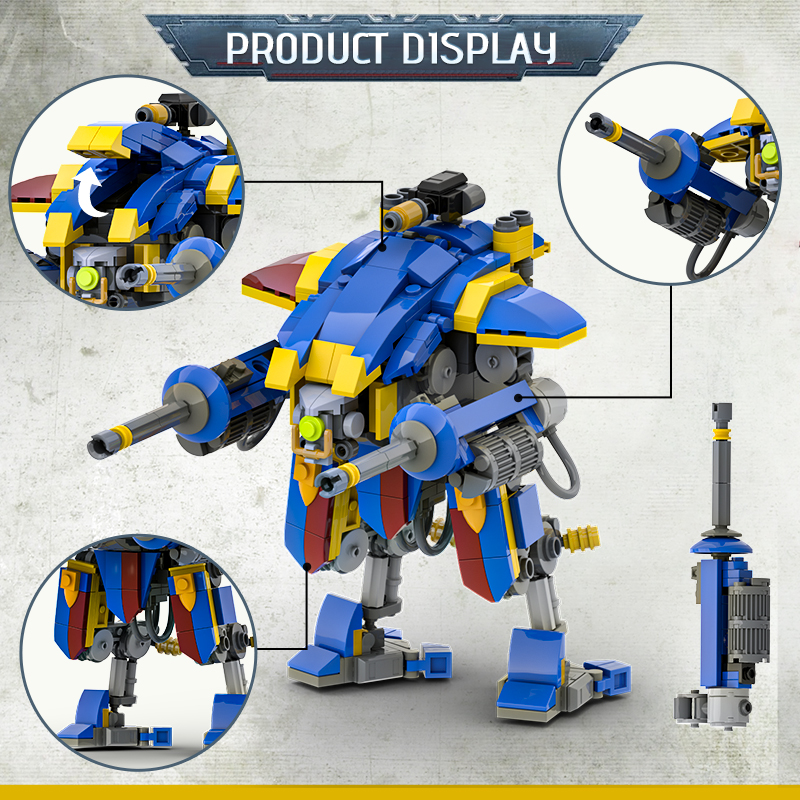 GOBRICKS MOC 200899 Armiger Helverin (House Terryn) - Warhammer 40K - YWOBB
