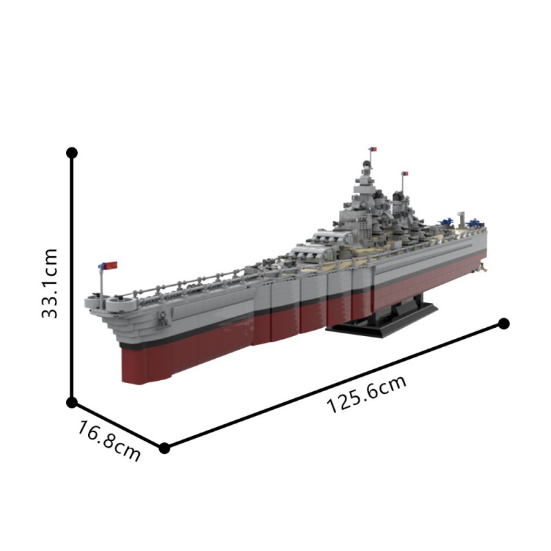 GOBRICKS MOC 196414 U.S Missouri BB-63 - YWOBB
