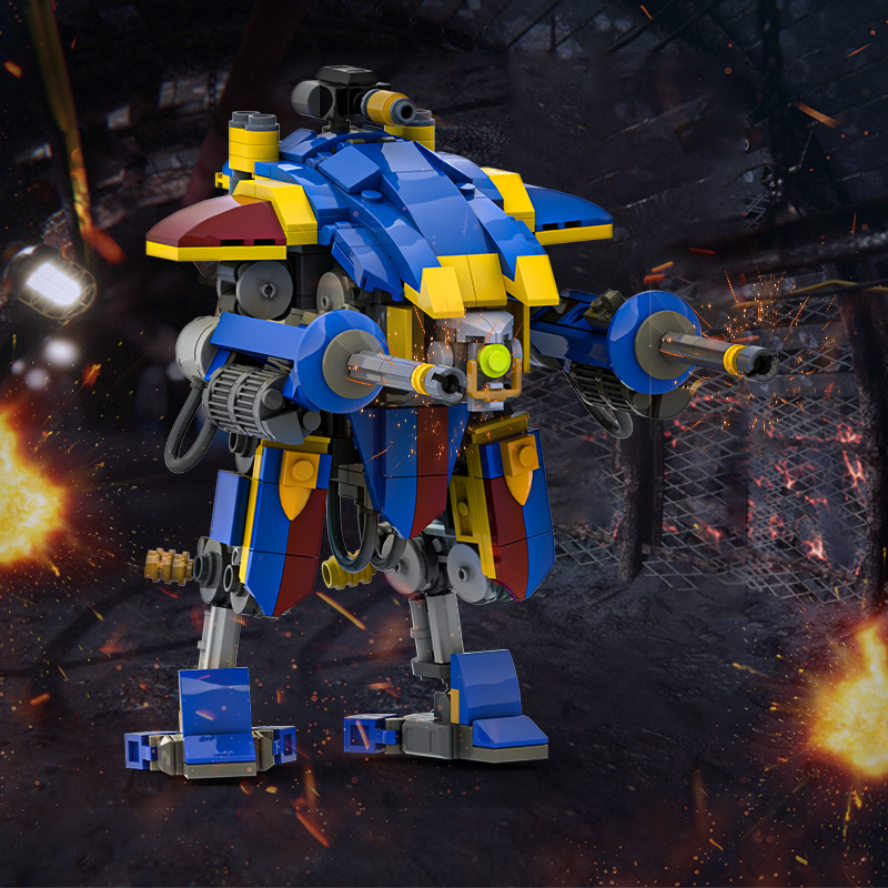 GOBRICKS MOC 200899 Armiger Helverin (House Terryn) - Warhammer 40K - YWOBB