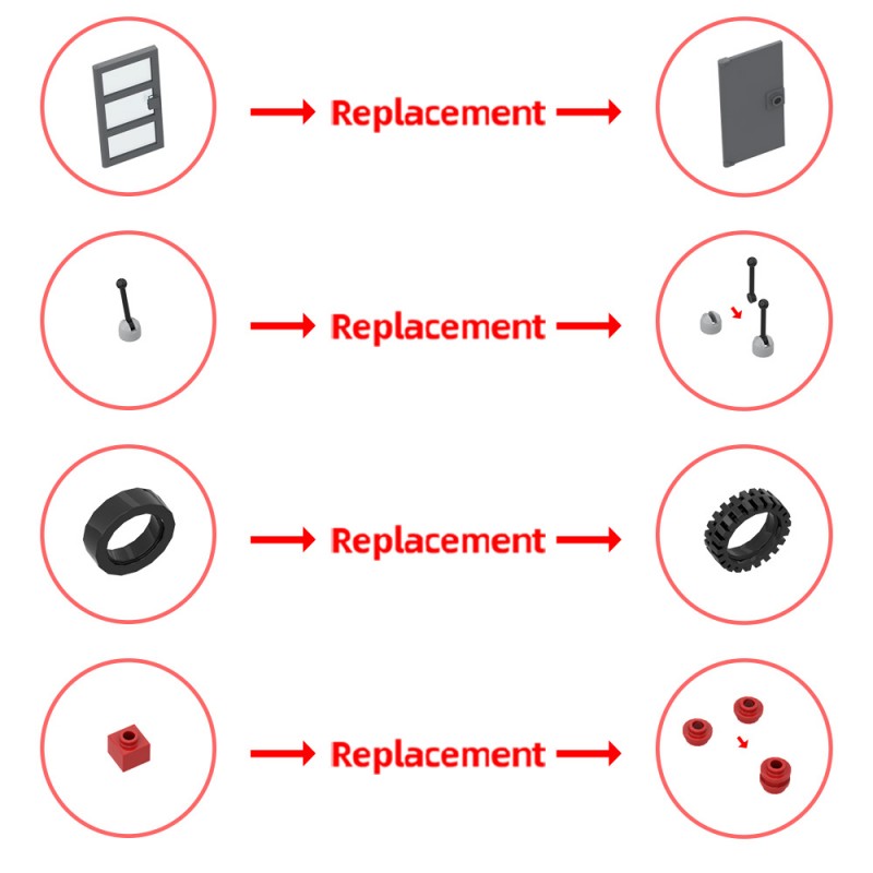 GOBRICKS MOC 201043 Chevrolet Apache Food Truck - YWOBB