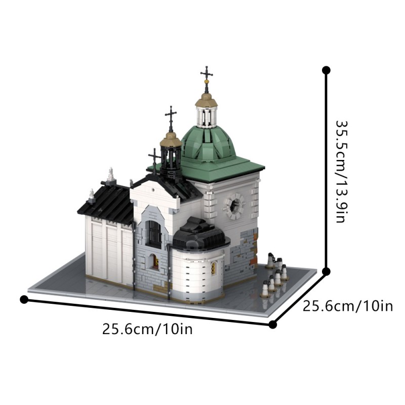 GOBRICKS MOC 198648 Adalbert's Church - YWOBB