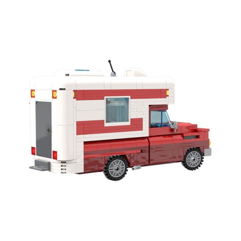 GOBRICKS MOC 201043 Chevrolet Apache Food Truck - YWOBB