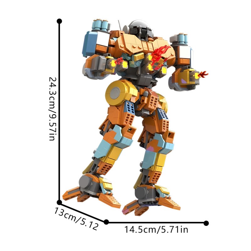 GOBRICKS MOC 199720 Firestarter FS9 Battlemech - YWOBB