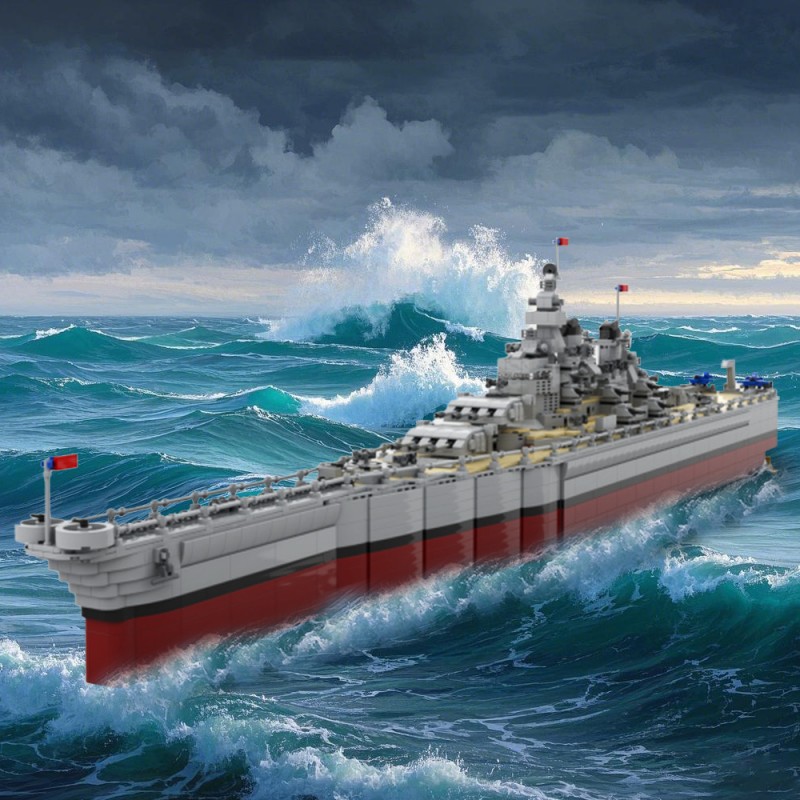 GOBRICKS MOC 196414 U.S Missouri BB-63 - YWOBB