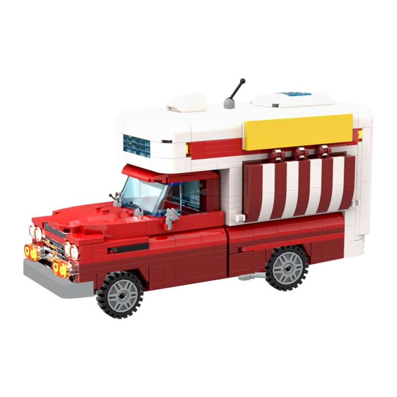 GOBRICKS MOC 201043 Chevrolet Apache Food Truck - YWOBB