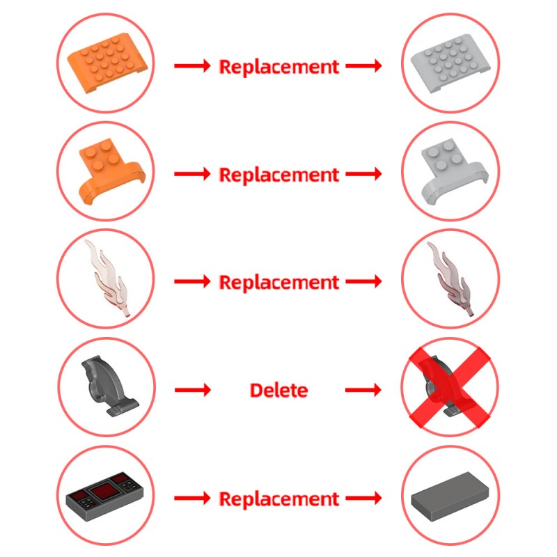 GOBRICKS MOC 199720 Firestarter FS9 Battlemech - YWOBB
