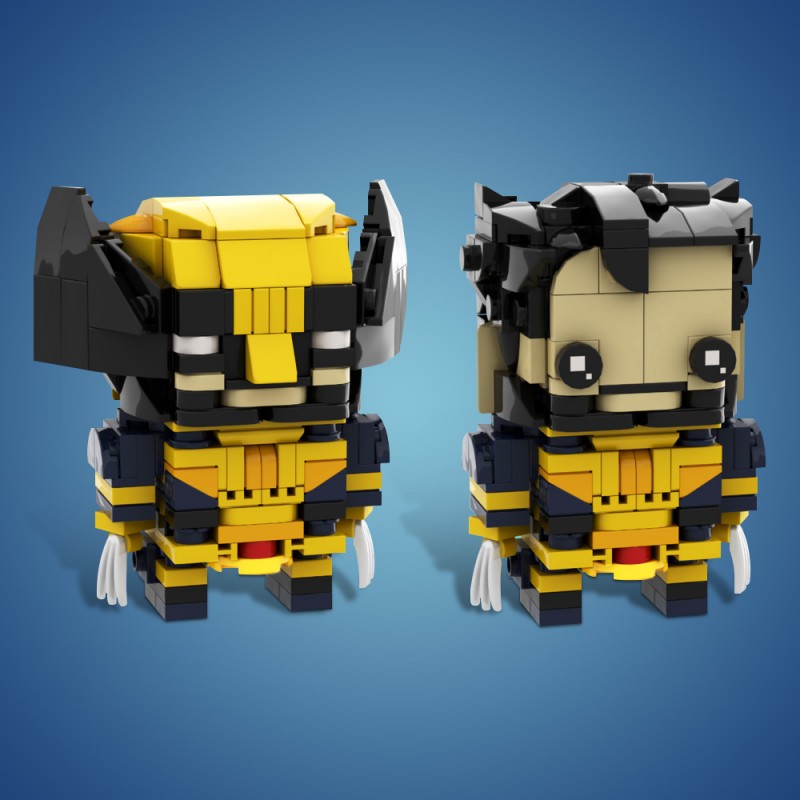 GOBRICKS MOC 198652 Wolverine Brickheadz - YWOBB