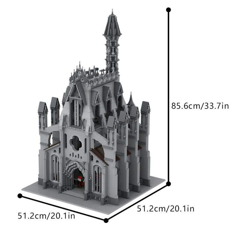 GOBRICKS MOC A1788 Cathedral of the Great Visage - YWOBB