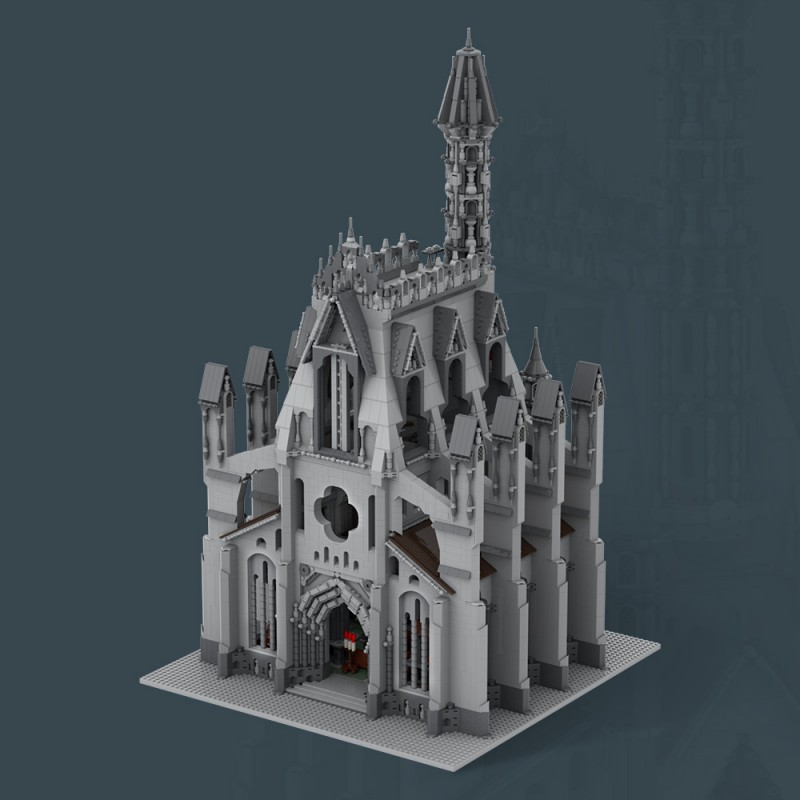 GOBRICKS MOC A1788 Cathedral of the Great Visage - YWOBB