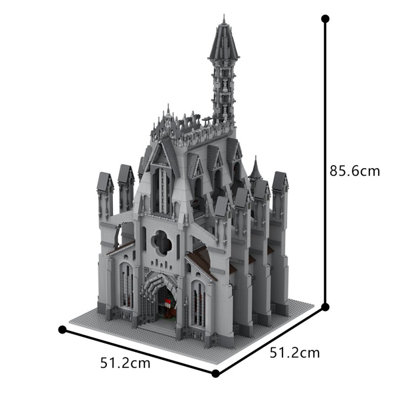 GOBRICKS MOC A1788 Cathedral of the Great Visage - YWOBB