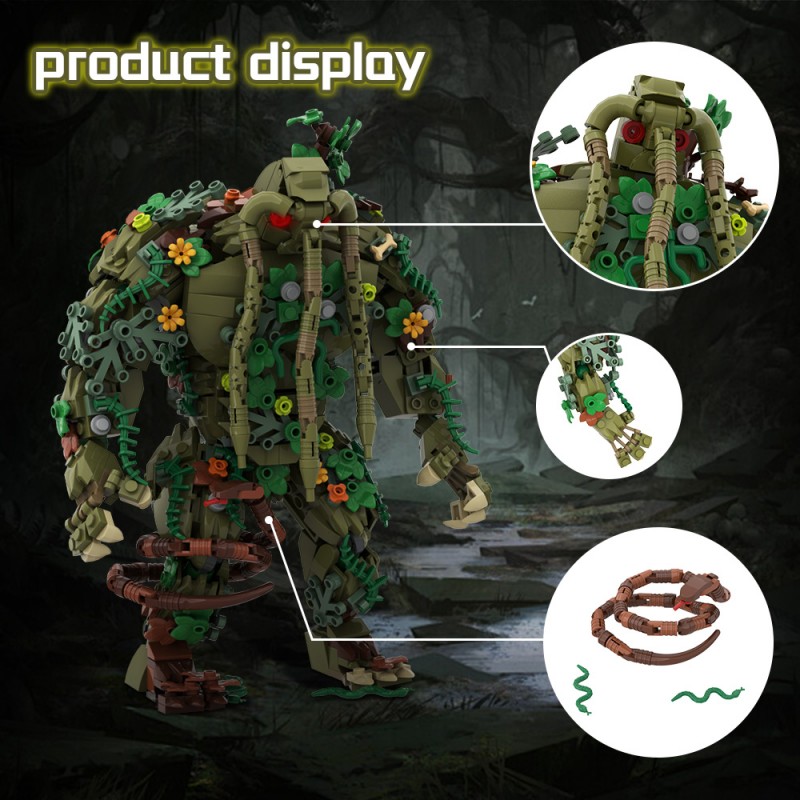 GOBRICKS MOC A1821 Man-Thing - YWOBB