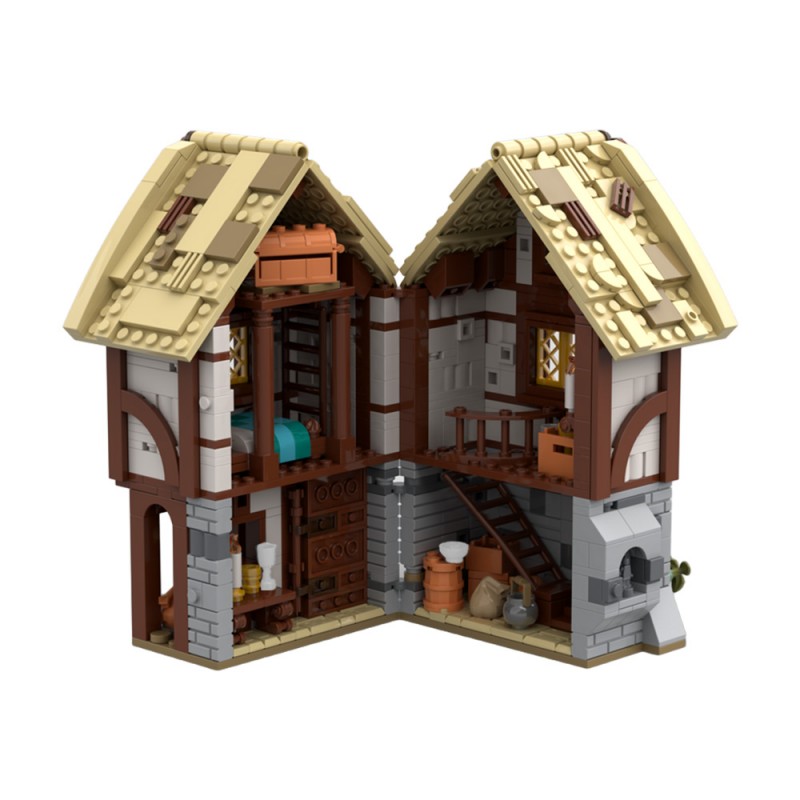 GOBRICKS MOC 197656 Medieval Warehouse - YWOBB