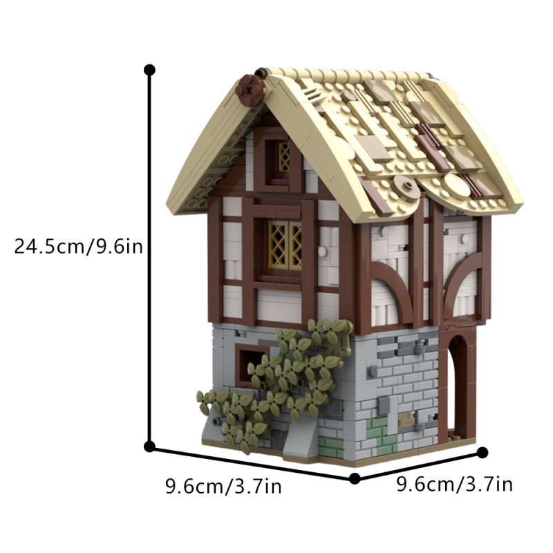 GOBRICKS MOC 197656 Medieval Warehouse - YWOBB