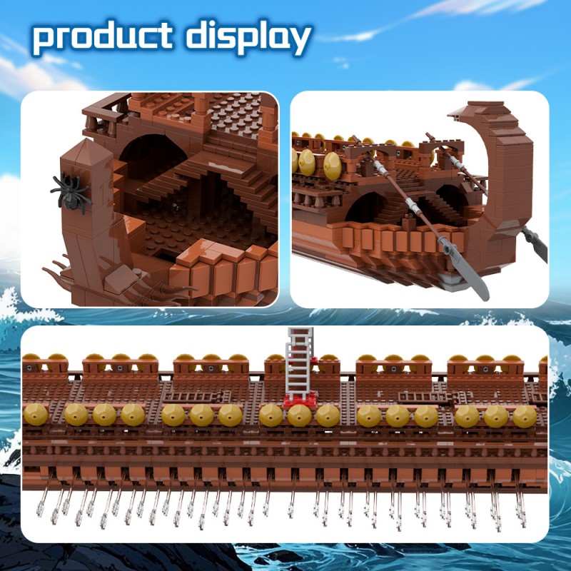 GOBRICKS MOC 195879 Greek Bireme - YWOBB