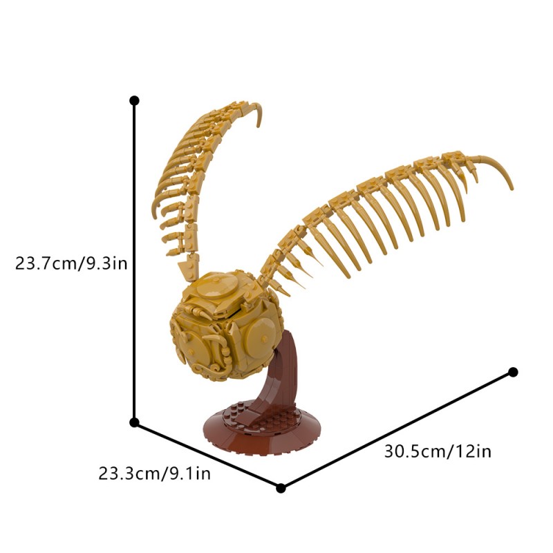 GOBRICKS MOC A0690 Harry Potter - F-A0621 Golden Snitch (Gold) - YWOBB