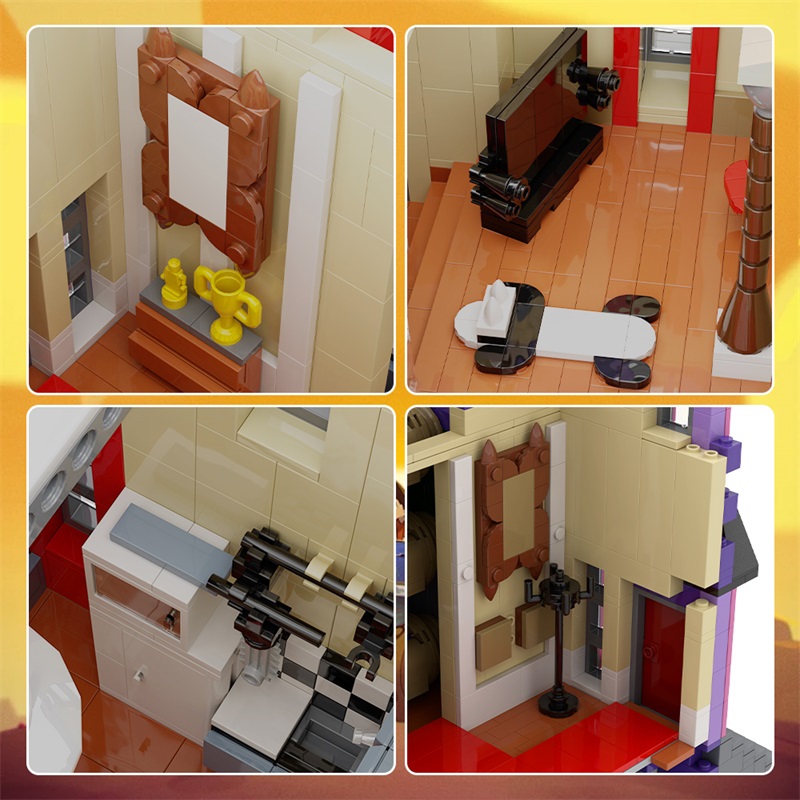 GOBRICKS MOC A1787 Despicable Me Gru's House - YWOBB