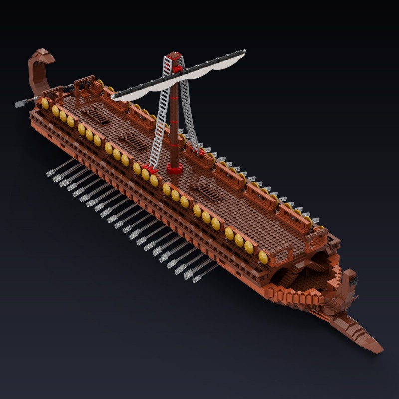 GOBRICKS MOC 195879 Greek Bireme - YWOBB