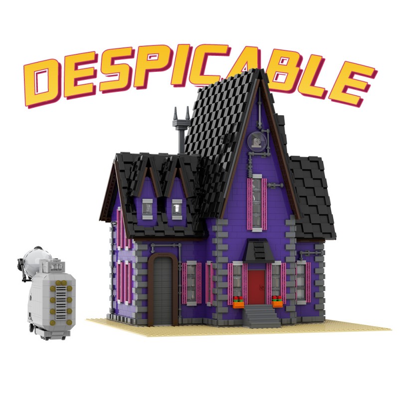 GOBRICKS MOC A1787 Despicable Me Gru's House - YWOBB