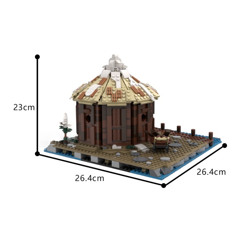 GOBRICKS MOC 191948 Storage Hut - Viking Village Expansion - YWOBB