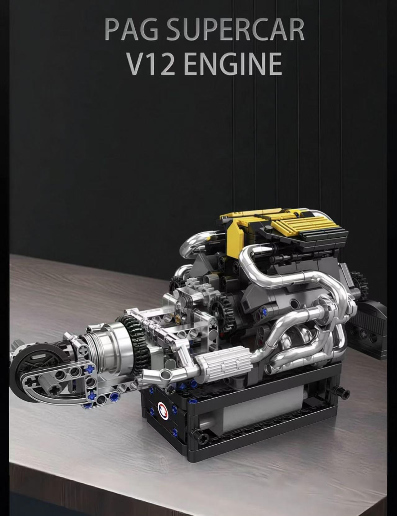 Mould King 10207 PAG Supercar V12 Engine - YWOBB